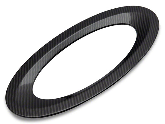 RedRock Tailgate Emblem Trim; Carbon Fiber (21-25 F-150)