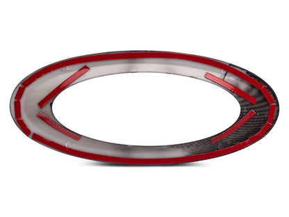 RedRock Tailgate Emblem Trim; Carbon Fiber (21-25 F-150)