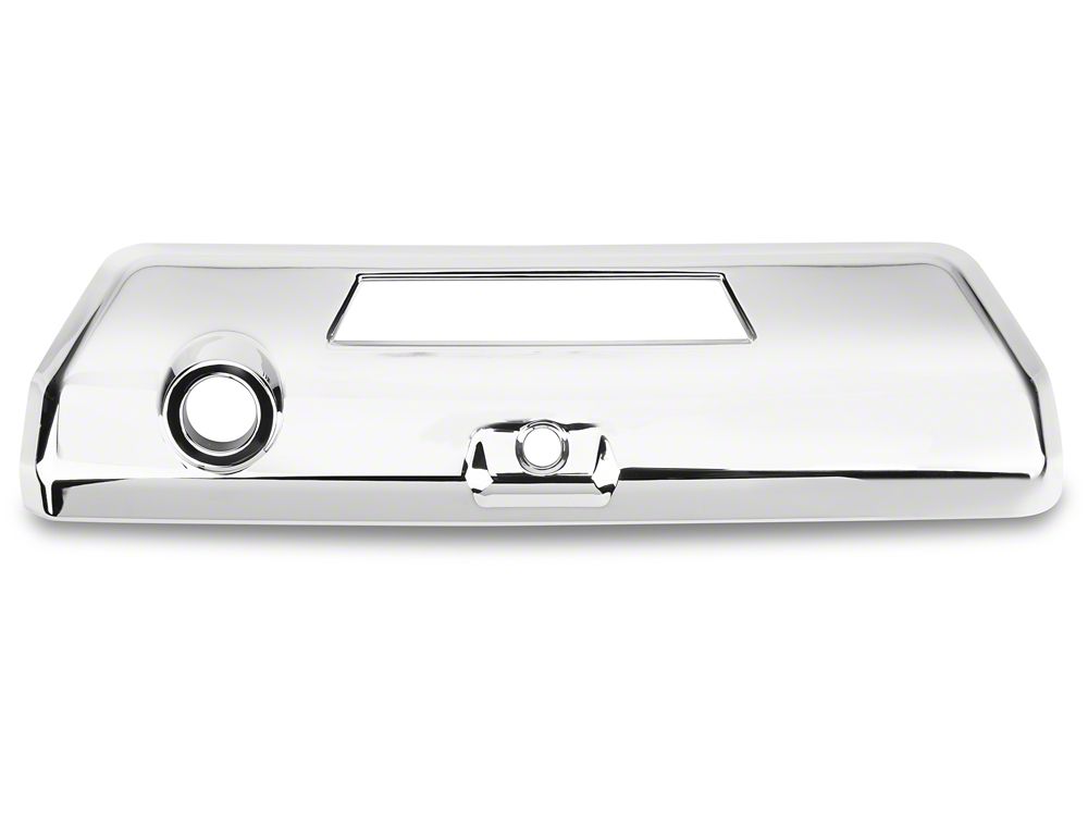 RedRock Tailgate Handle Cover; Chrome (21-25 F-150 w/ Power Fold-Down Tailgate)