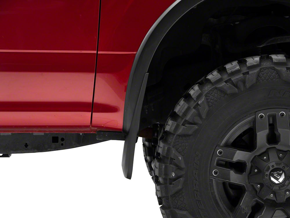 RedRock Molded Mud Guards; Front and Rear (15-20 F-150 w/ OE Fender Flares)