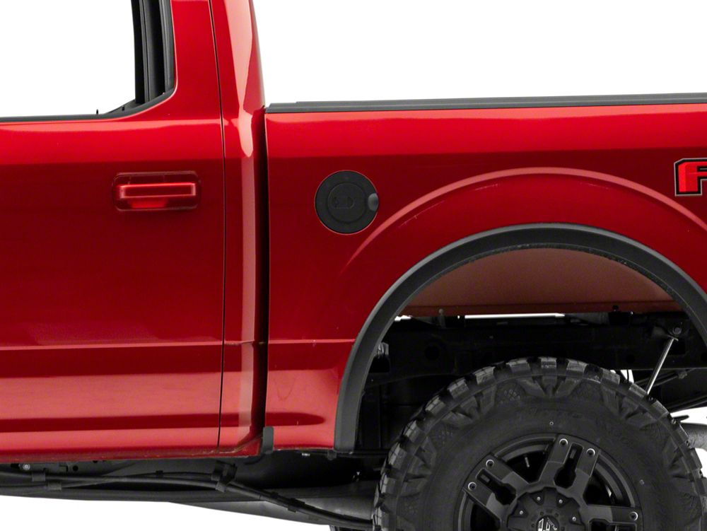 RedRock Fuel Door Cover; Matte Black (15-20 F-150, Excluding Diesel)
