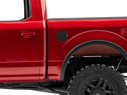 RedRock Fuel Door Cover; Matte Black (15-20 F-150, Excluding Diesel)