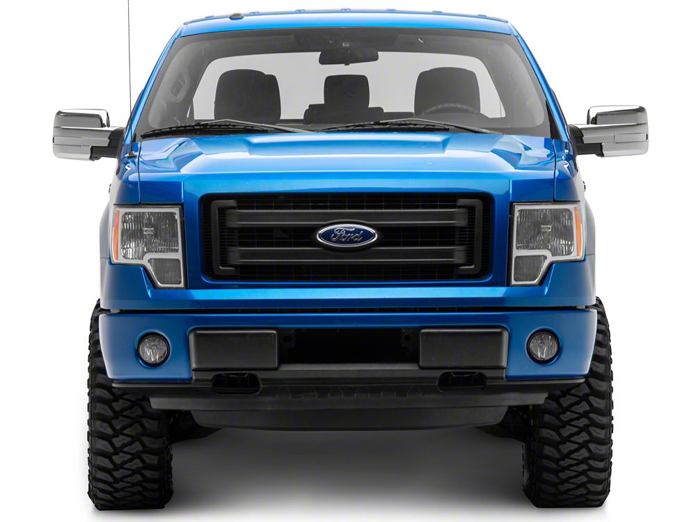 RedRock Full Mirror Covers; Chrome (09-14 F-150)