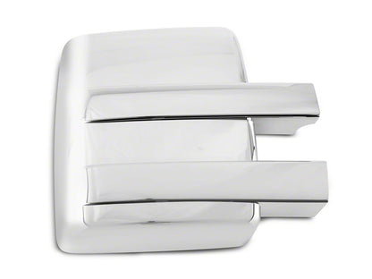 RedRock Full Towing Mirror Covers; Chrome (09-14 F-150)