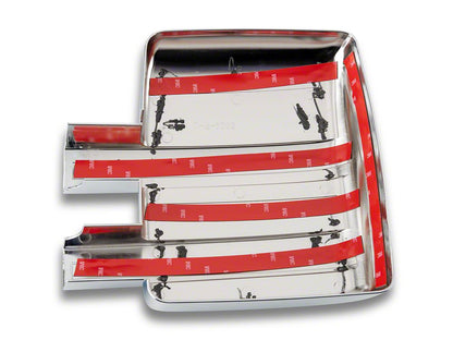 RedRock Full Towing Mirror Covers; Chrome (09-14 F-150)