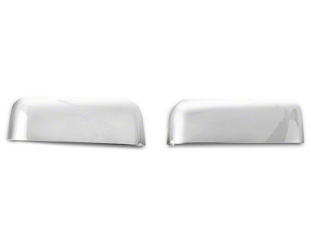 RedRock Top Half Mirror Covers; Chrome (04-08 F-150)