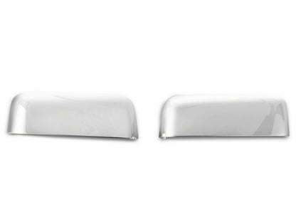 RedRock Top Half Mirror Covers; Chrome (04-08 F-150)
