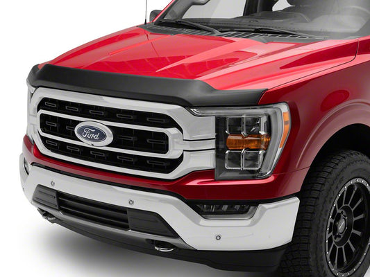 RedRock Hood Protector; Gloss Black (21-25 F-150, Excluding Raptor & Tremor)