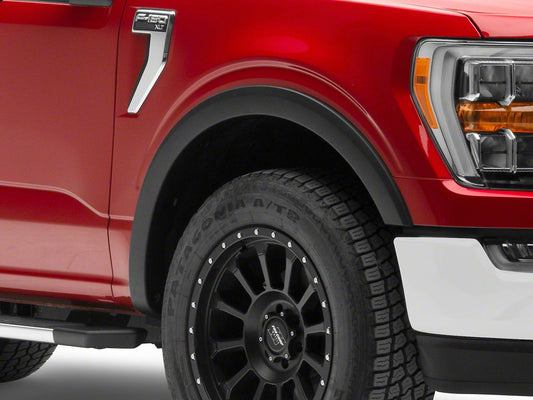 RedRock OE Style Fender Flares; Black (21-25 F-150 w/o Mud Guards, Excluding Raptor)