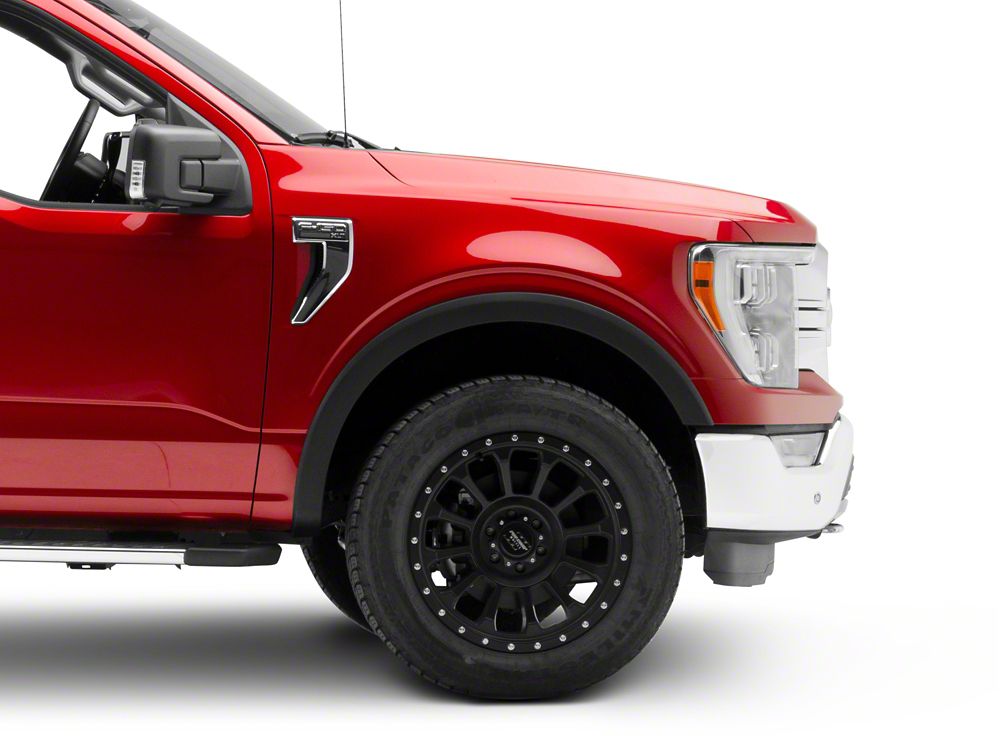 RedRock OE Style Fender Flares; Black (21-25 F-150 w/o Mud Guards, Excluding Raptor)
