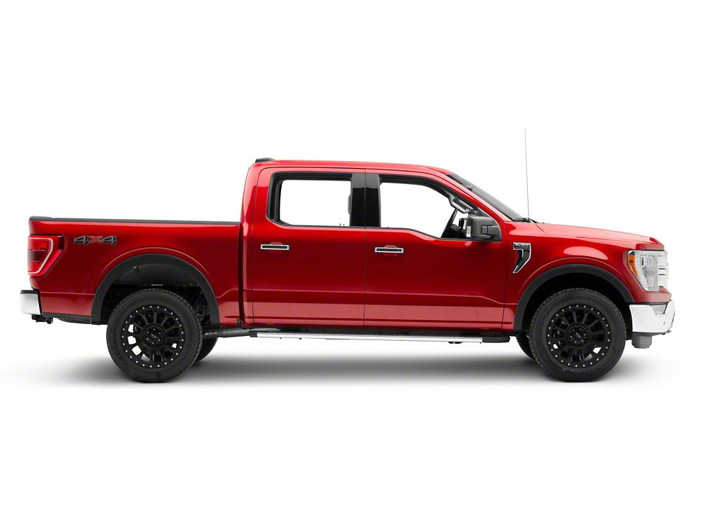 RedRock OE Style Fender Flares; Black (21-25 F-150 w/o Mud Guards, Excluding Raptor)