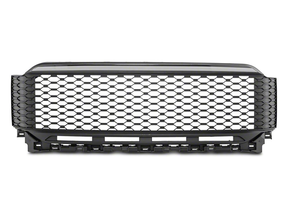 RedRock Baja Style Upper Replacement Grille with LED Light Bar and Emblem Surround (21-23 F-150, Excluding Raptor & Tremor)