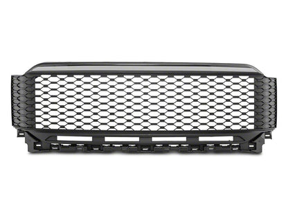 RedRock Baja Style Upper Replacement Grille with LED Light Bar and Emblem Surround (21-23 F-150, Excluding Raptor & Tremor)