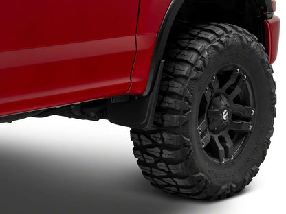 RedRock Molded Mud Guards; Front and Rear (15-20 F-150 w/ OE Fender Flares, Excluding Raptor)