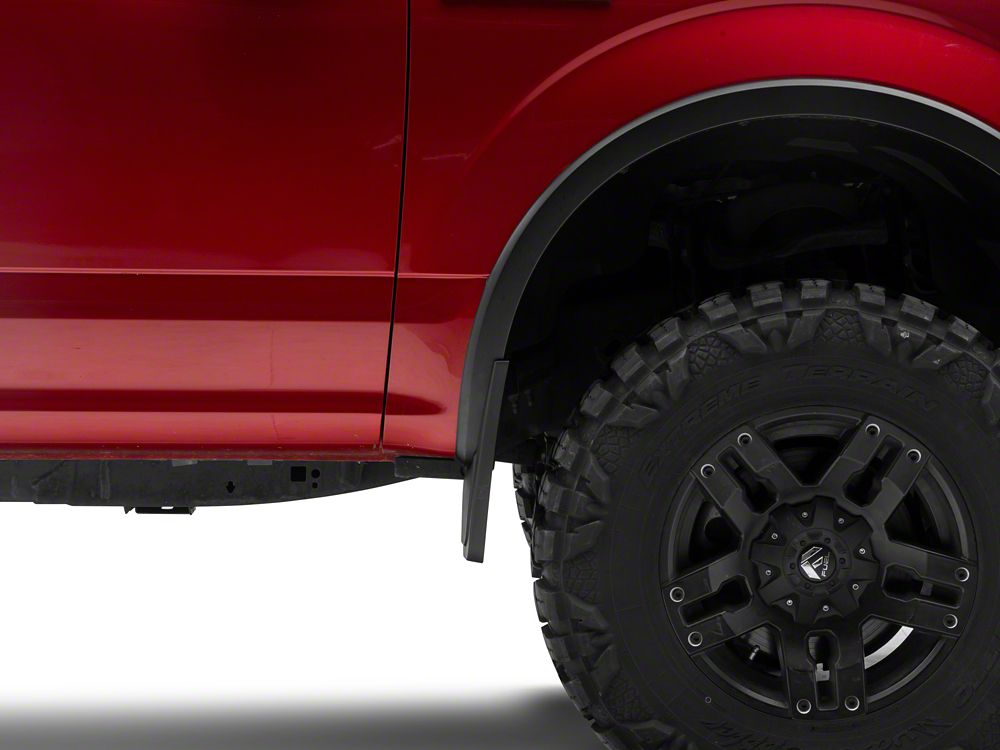 RedRock Molded Mud Guards; Front and Rear (15-20 F-150 w/ OE Fender Flares, Excluding Raptor)