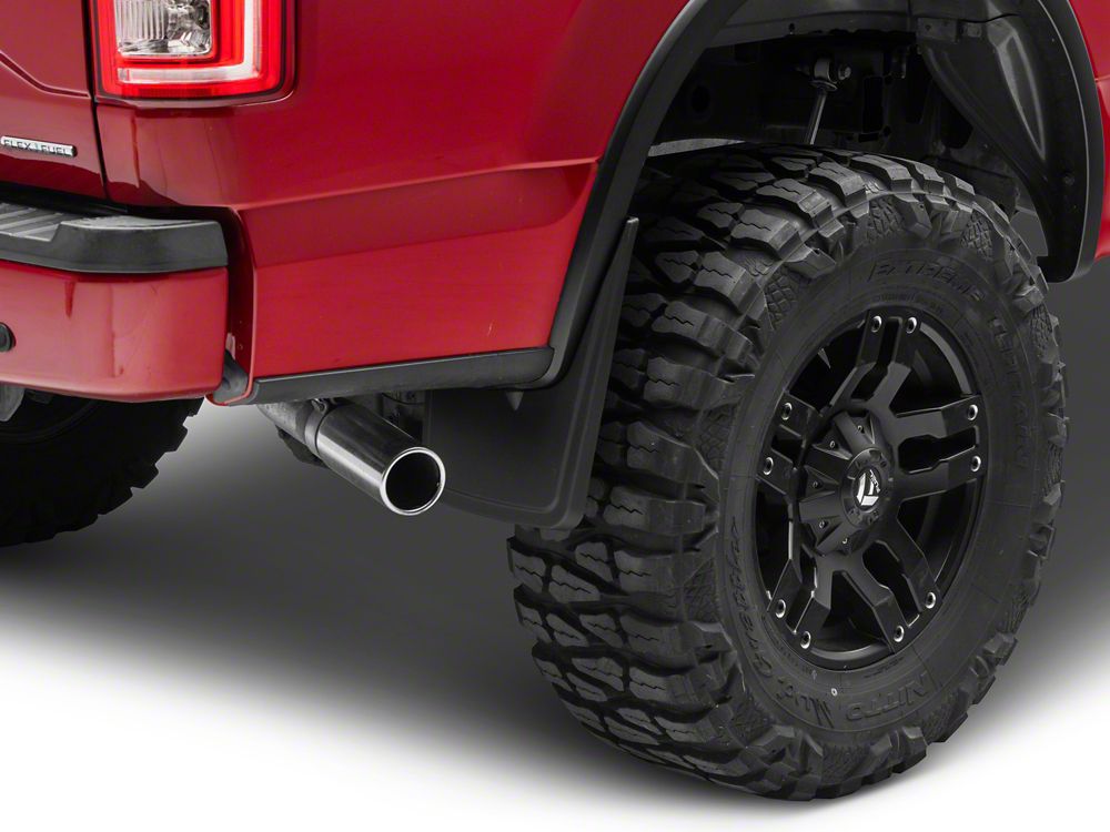 RedRock Molded Mud Guards; Front and Rear (15-20 F-150 w/ OE Fender Flares, Excluding Raptor)