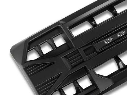 RedRock Armor Upper Replacement Grille with LED Off-Road Lighting; Matte Black (09-14 F-150, Excluding Raptor)
