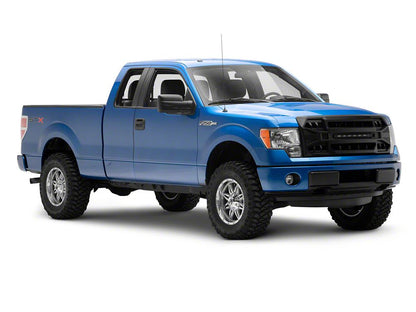 RedRock Armor Upper Replacement Grille with LED Off-Road Lighting; Matte Black (09-14 F-150, Excluding Raptor)