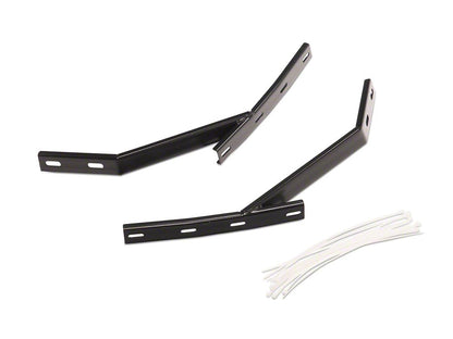 RedRock Baja Upper Replacement Grille with LED DRL and Turn Signal Function; Matte Black (04-08 F-150)