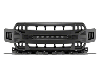 RedRock Armor Upper Replacement Grille with LED Off-Road Lighting (18-20 F-150, Excluding Raptor)