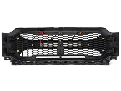 RedRock Armor Upper Replacement Grille with LED Off-Road Lighting (21-23 F-150, Excluding Raptor)