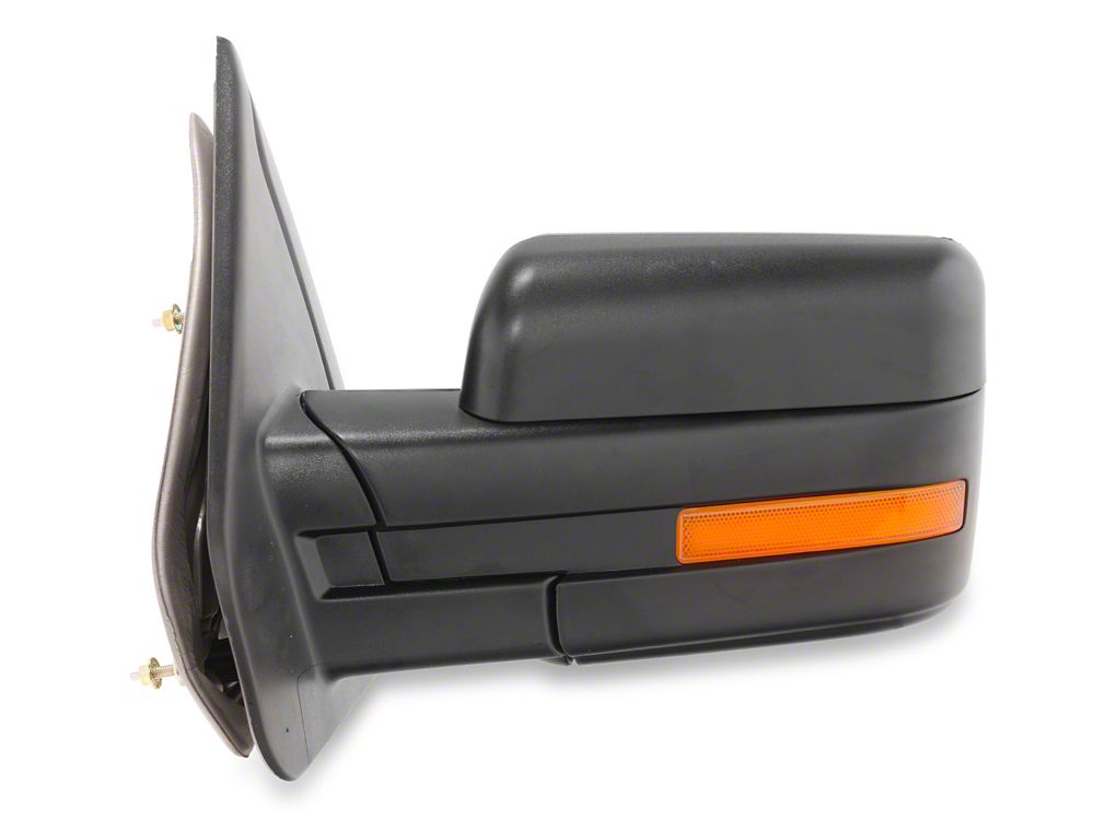 RedRock OE Style Powered Heated Mirror with Amber LED Turn Signal; Driver Side (07-14 F-150)