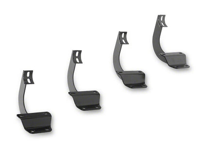 RedRock 3-Inch Side Step Bars; Stainless Steel (15-25 F-150 SuperCab)