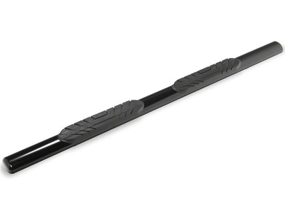 RedRock 4-Inch Oval Straight Side Step Bars; Black (15-25 F-150 SuperCab)