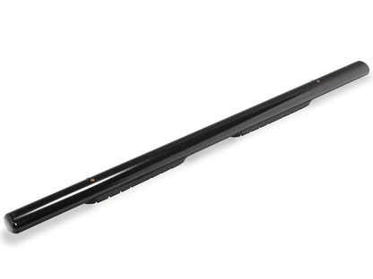 RedRock 4-Inch Oval Straight Side Step Bars; Black (15-25 F-150 SuperCab)