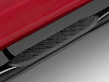 RedRock 3-Inch Side Step Bars; Black (15-25 F-150 SuperCrew)