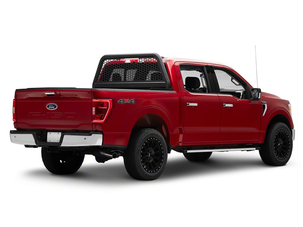RedRock HD Headache Rack; Textured Black (09-25 F-150 Styleside)