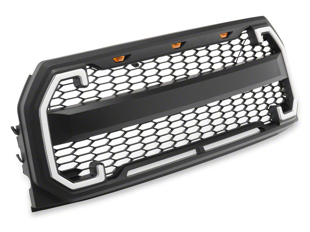 RedRock Mesh Upper Replacement Grille with LED Turn Signals and DRL (15-17 F-150, Excluding Raptor)