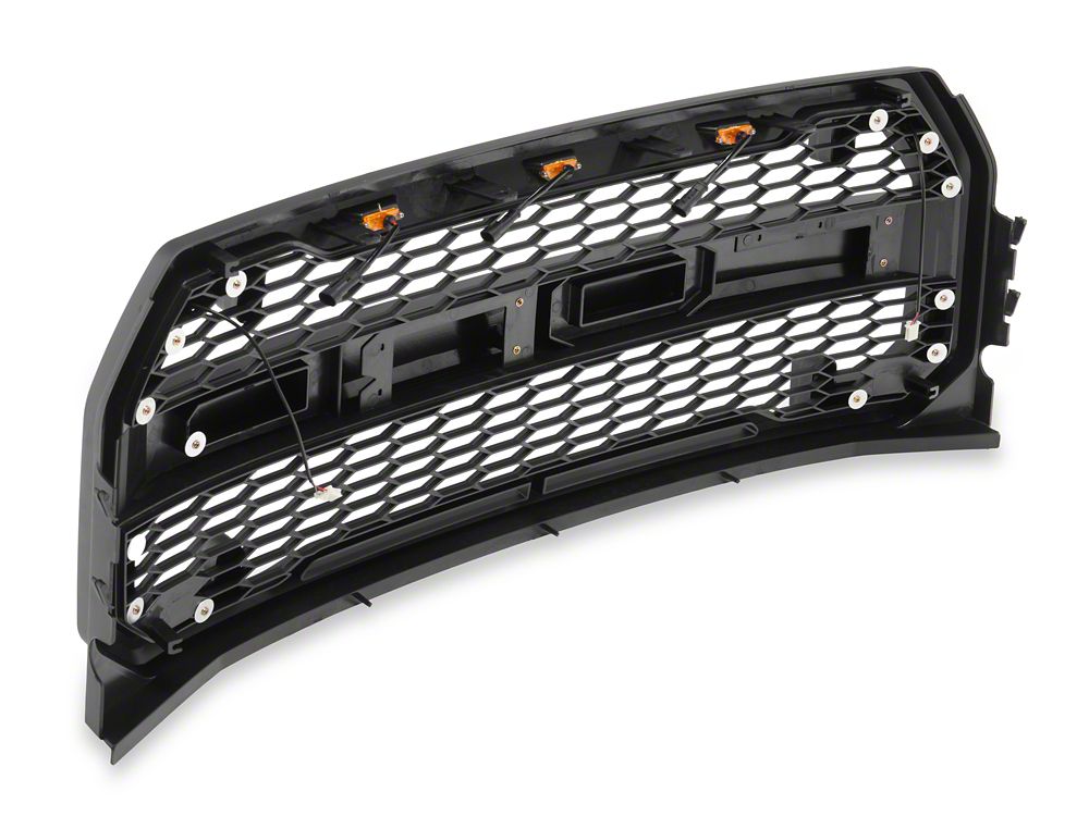 RedRock Mesh Upper Replacement Grille with LED Turn Signals and DRL (15-17 F-150, Excluding Raptor)