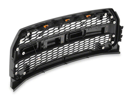 RedRock Mesh Upper Replacement Grille with LED Turn Signals and DRL (15-17 F-150, Excluding Raptor)