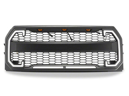 RedRock Mesh Upper Replacement Grille with LED Turn Signals and DRL (15-17 F-150, Excluding Raptor)