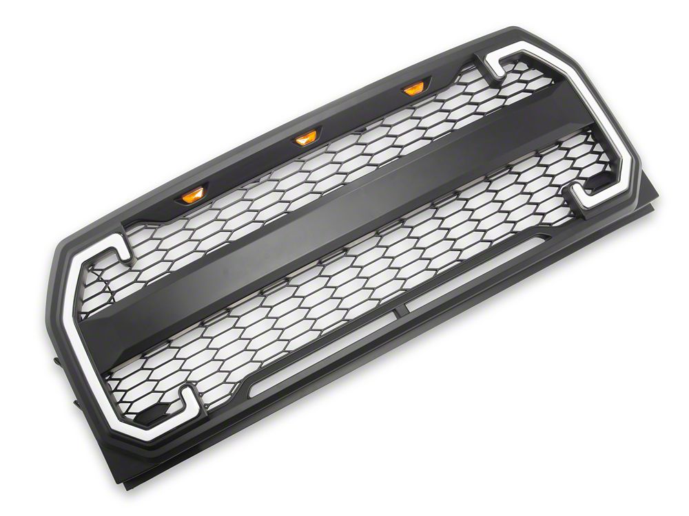 RedRock Mesh Upper Replacement Grille with LED Turn Signals and DRL (15-17 F-150, Excluding Raptor)