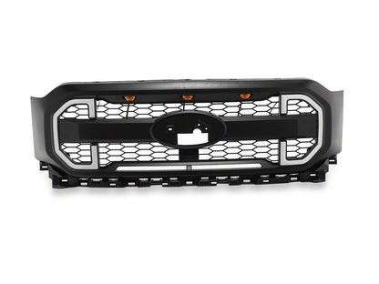 RedRock Upper Replacement Grille with LED DRL and Accent Lighting (21-23 F-150, Excluding Raptor)