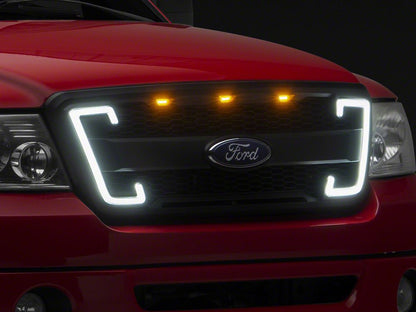 RedRock Baja Upper Replacement Grille with LED DRL and Sequential Turn Signals (04-08 F-150)