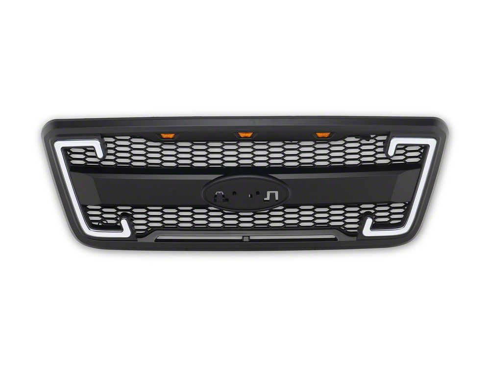 RedRock Baja Upper Replacement Grille with LED DRL and Sequential Turn Signals (04-08 F-150)