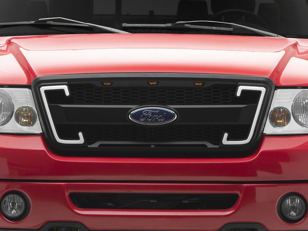 RedRock Baja Upper Replacement Grille with LED DRL and Sequential Turn Signals (04-08 F-150)