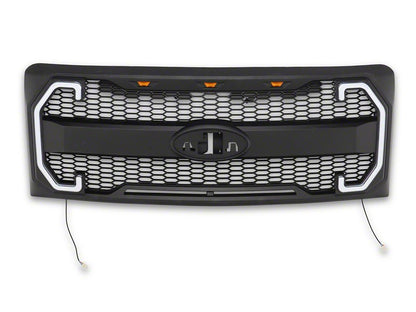 RedRock Baja Upper Replacement Grille with LED DRL and Sequential Turn Signals (09-14 F-150, Excluding Raptor)