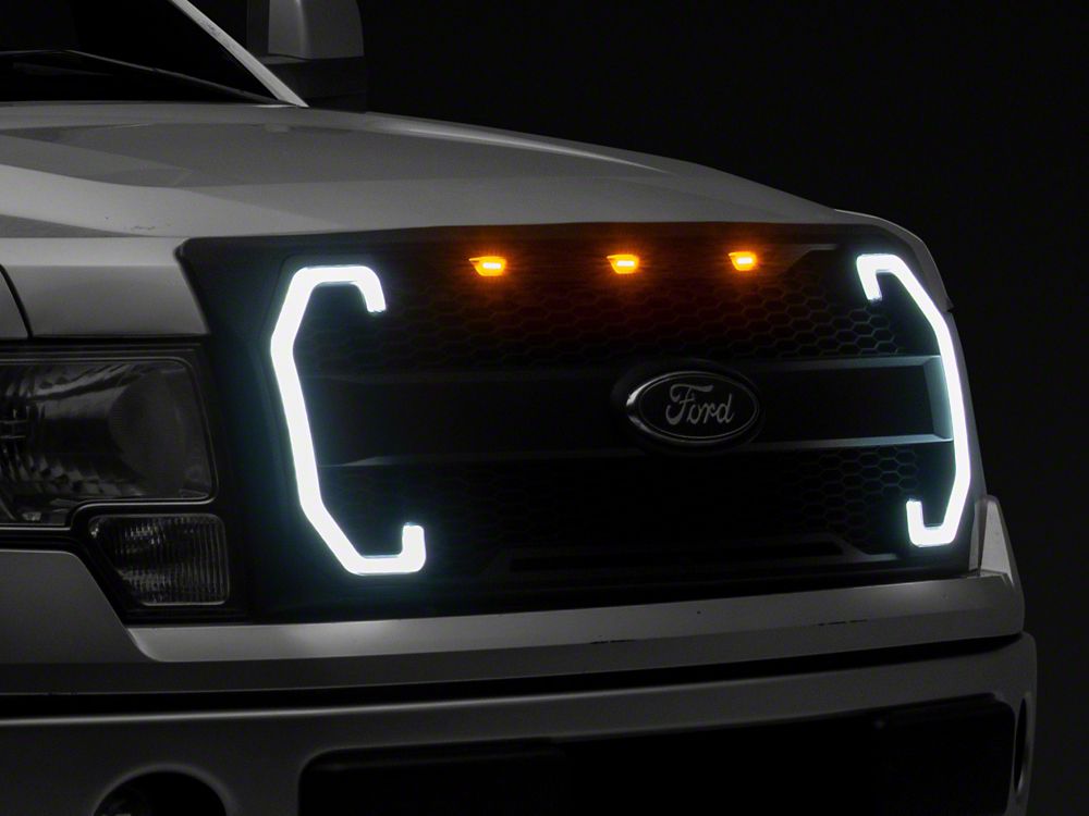 RedRock Baja Upper Replacement Grille with LED DRL and Sequential Turn Signals (09-14 F-150, Excluding Raptor)