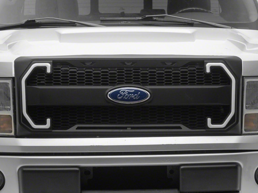 RedRock Baja Upper Replacement Grille with LED DRL and Sequential Turn Signals (09-14 F-150, Excluding Raptor)