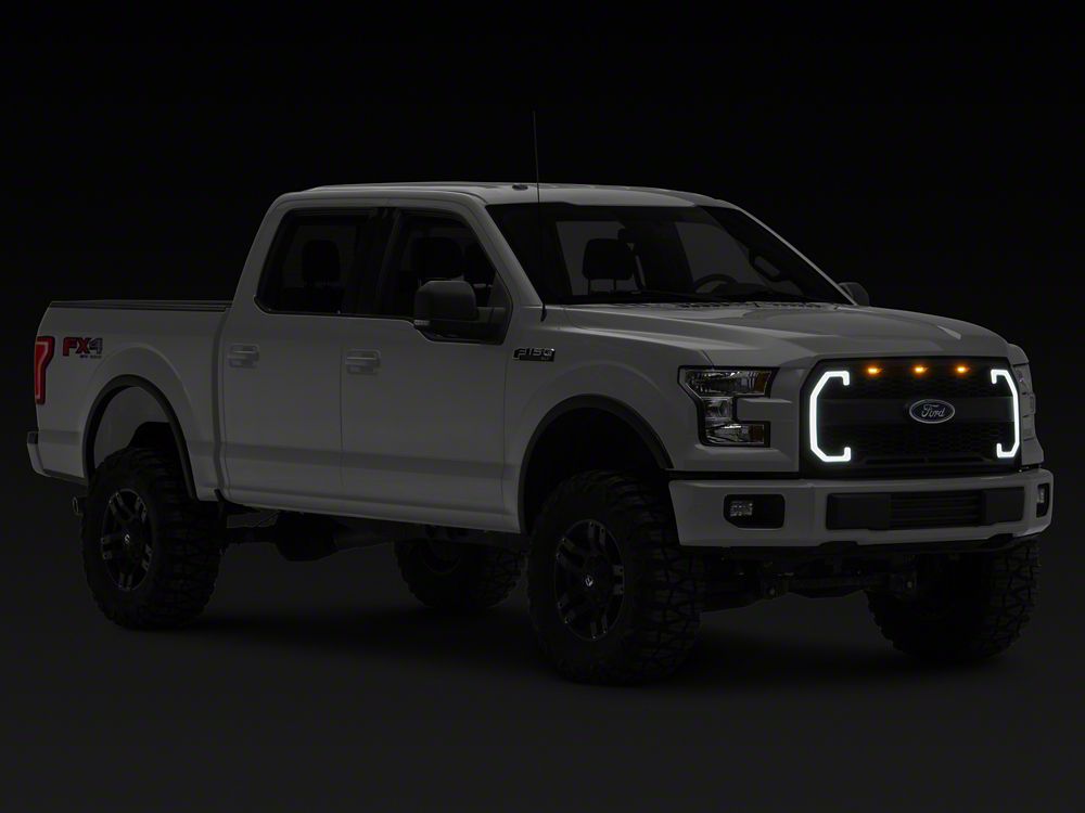 RedRock Baja Upper Replacement Grille with LED DRL and Sequential Turn Signals (15-17 F-150, Excluding Raptor)