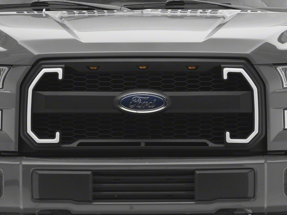 RedRock Baja Upper Replacement Grille with LED DRL and Sequential Turn Signals (15-17 F-150, Excluding Raptor)