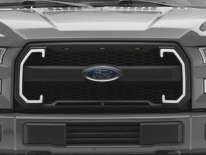 RedRock Baja Upper Replacement Grille with LED DRL and Sequential Turn Signals (15-17 F-150, Excluding Raptor)