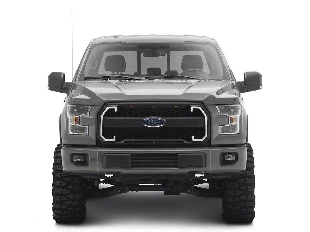 RedRock Baja Upper Replacement Grille with LED DRL and Sequential Turn Signals (15-17 F-150, Excluding Raptor)
