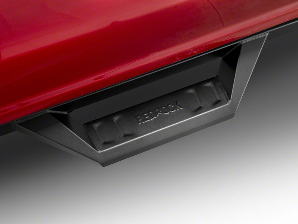 RedRock TC2 Drop Step Running Boards; Textured Black (15-25 F-150 SuperCrew)