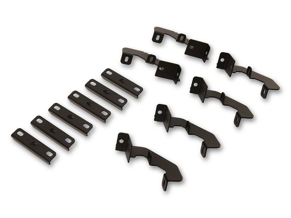 RedRock TC2 Drop Step Running Boards; Textured Black (15-25 F-150 SuperCrew)