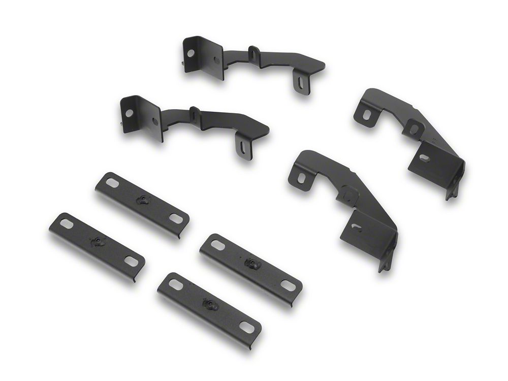 RedRock TC2 Drop Step Running Boards; Textured Black (15-25 F-150 SuperCab)
